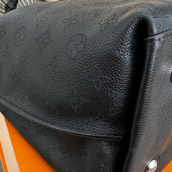 LV Black Mahina Carmel Hobo Bag - Picture 12 of 17